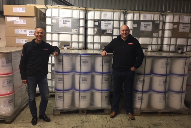 Darren Ogden (left) and James Hamilton from the Kenyon Group sales team Darren Ogden (left) and James Hamilton from the Kenyon Group sales team
