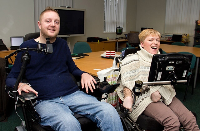 Andy and Nic pictured at the Ace Centre in Failsworth