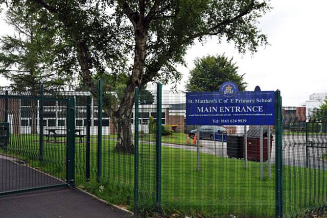 St Matthew’s C of E Primary school in Chadderton