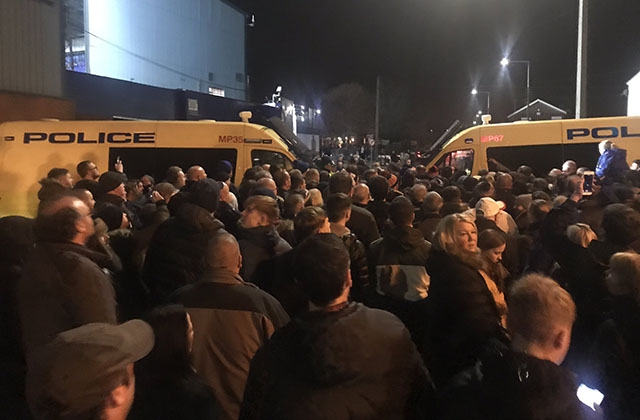 The scene outside Prenton Park on Saturday evening.

Picture courtesy of Ross Coyne on Twitter