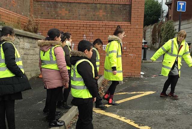 Officers spoke about the importance of being safe on the road