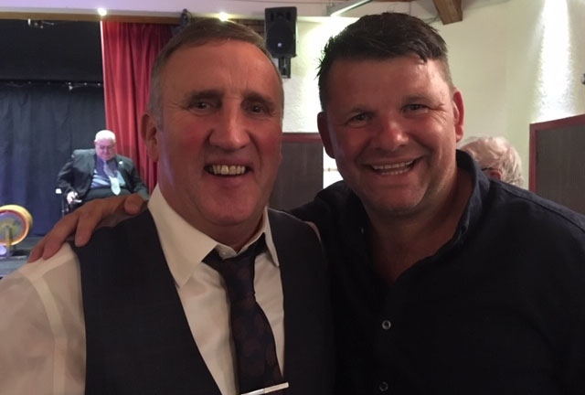 Good times: Pictured is Shaun Gartland (left) with guest speaker Lee Briers Good times: Pictured is Shaun Gartland (left) with guest speaker Lee Briers