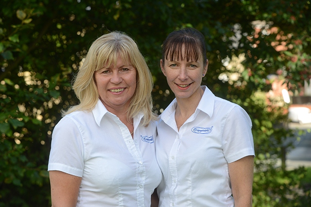 Stephanie Doherty (left) and Helan Graham from Caremark Oldham Stephanie Doherty (left) and Helan Graham from Caremark Oldham