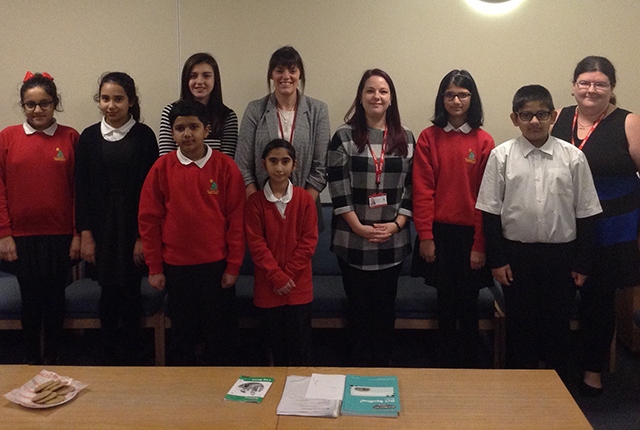 Pictured (left to right): Aysha Arooj, Malyka Alyas, Youth Mayor Amber Powell, Mrs Seabright, Mrs Griffin, Fiza Khalid, Sameer Ali and Mrs Hickling. Front two: Taha Bilal and Aizah Noor
Pictured (left to right): Aysha Arooj, Malyka Alyas, Youth Mayor Amber Powell, Mrs Seabright, Mrs Griffin, Fiza Khalid, Sameer Ali and Mrs Hickling. Front two: Taha Bilal and Aizah Noor