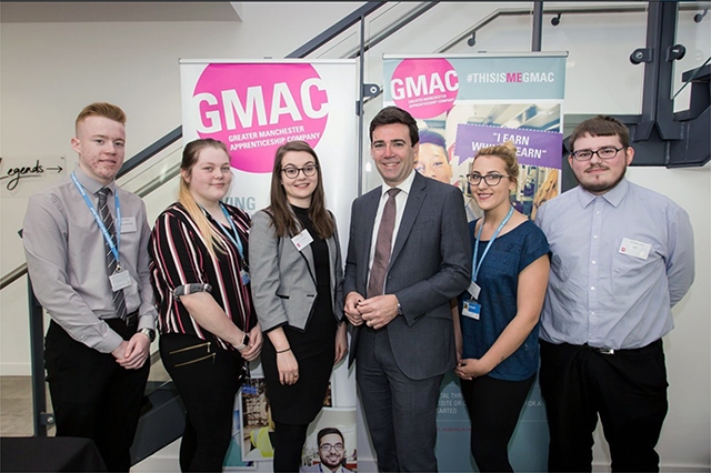 Andy Burnham meets Hopwood Hall College apprentices at GMAC's Apprenticeships Delivering the Standards conference Andy Burnham meets Hopwood Hall College apprentices at GMAC's Apprenticeships Delivering the Standards conference
