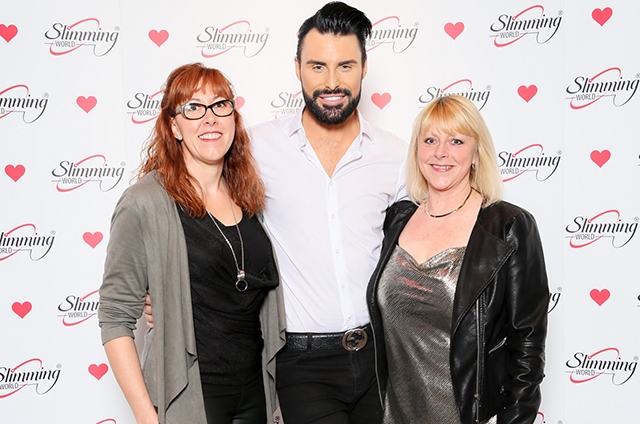 Slimming World Consultants Lisa Walker and Lorraine Crocker meet singer and presenter Rylan Clark-Neal