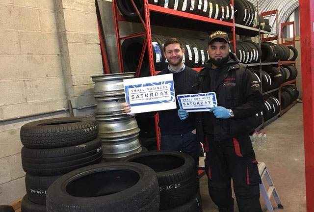 MP Jim McMahon pictured at Oozewood Tyres in Royton