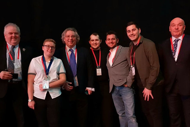 Kerris Boulton is pictured (second from left) after the WorldSkills UK LIVE award ceremony Kerris Boulton is pictured (second from left) after the WorldSkills UK LIVE award ceremony