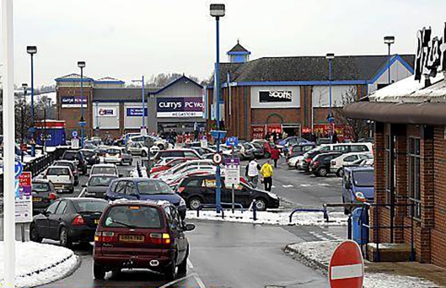 The Elk Mill retail park in Royton