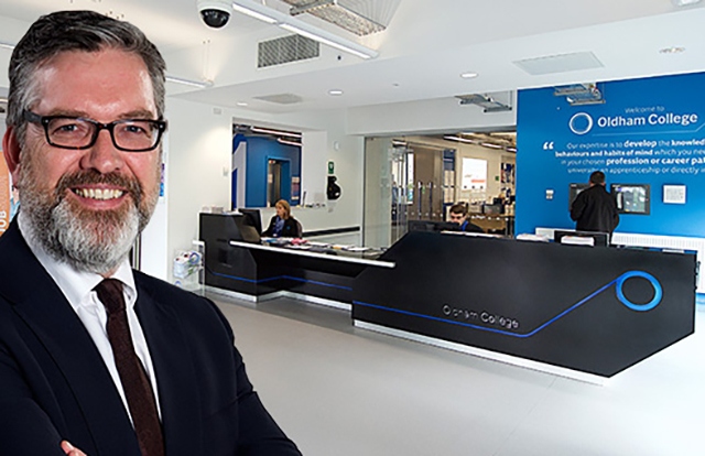 Oldham College principal Alun Francis Oldham College principal Alun Francis