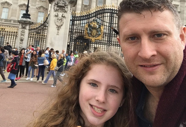 Shane Fallon, pictured with his daughter Tori