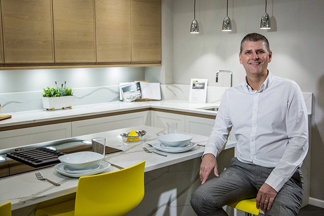 Mike Jackson, managing director of Fineline Interiors, at the new Warrington showroom. Mike Jackson, managing director of Fineline Interiors, at the new Warrington showroom.