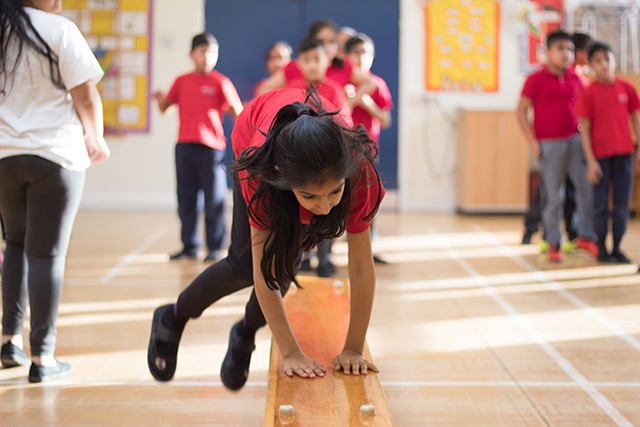 There's always lots of exciting activities for the children at Roundthorn Primary School