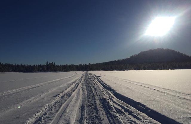 A scene from the Arctic Ice Ultra Marathon