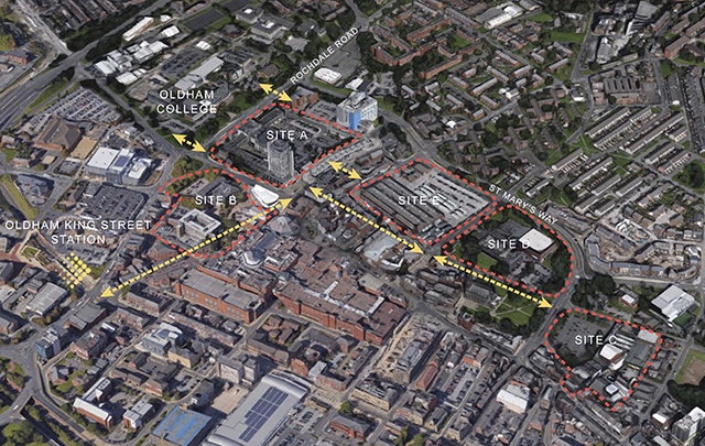 Oldham Council's Masterplan site plan