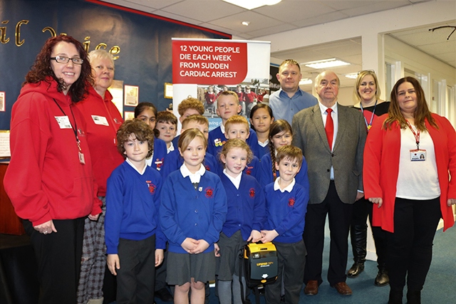 Whitegate End Primary School’s School Council (front) pictured with (from left to right); Emma Short and Lesley Appleton from Hand on Heart, Cllr Chris Goodwin, Cllr Graham Shuttleworth, Elaine Owens and Joanne Draper (both from Whitegate End Primary School). Whitegate End Primary School’s School Council (front) pictured with (from left to right); Emma Short and Lesley Appleton from Hand on Heart, Cllr Chris Goodwin, Cllr Graham Shuttleworth, Elaine Owens and Joanne Draper (both from Whitegate End Primary School).