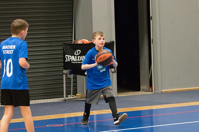 Mather Street's Year 5 and 6 team take part in the basketball event