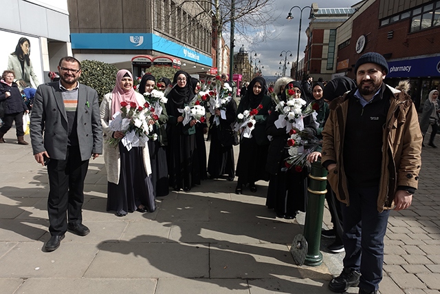 Iqra High School representatives in Oldham.

Picture by Les Howarth