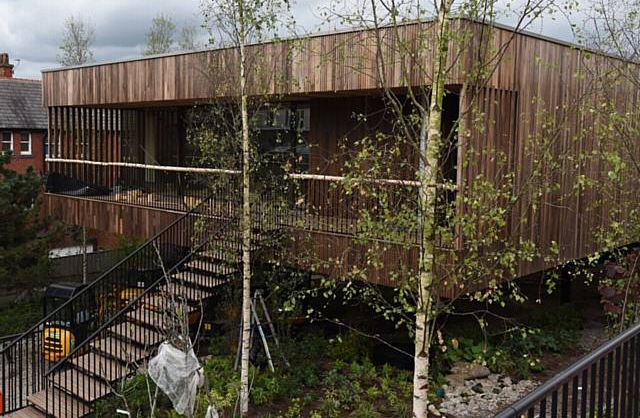 Maggie's Oldham has been shortlisted for a prestigious architecture award Maggie's Oldham has been shortlisted for a prestigious architecture award