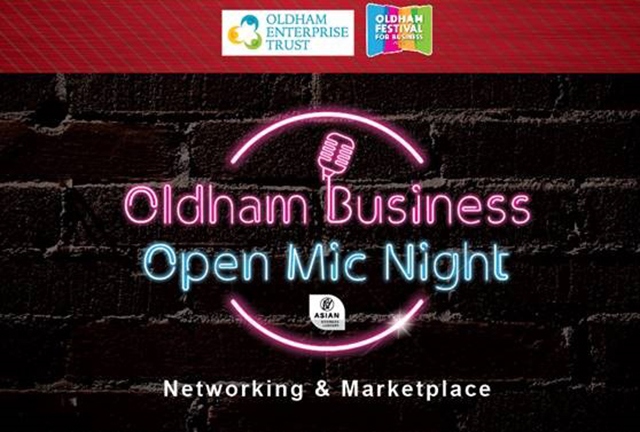 The Oldham Business Open Mic Night will take place at the Blue Tiffin Indian restaurant The Oldham Business Open Mic Night will take place at the Blue Tiffin Indian restaurant