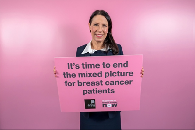 MP Debbie Abrahams is calling for an end to the ‘stark inequalities’ in breast cancer diagnosis and care MP Debbie Abrahams is calling for an end to the ‘stark inequalities’ in breast cancer diagnosis and care