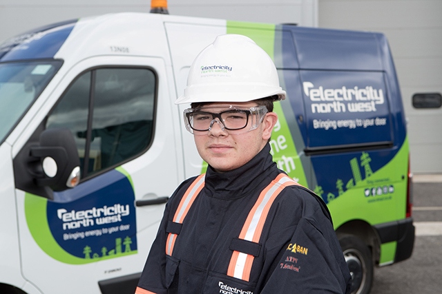 Nineteen-year-old apprentice Joshua Bridges, from Oldham Nineteen-year-old apprentice Joshua Bridges, from Oldham
