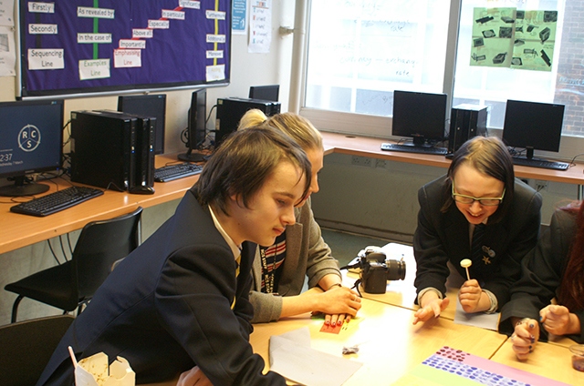 Jonathan and Kacey at Royton and Crompton school