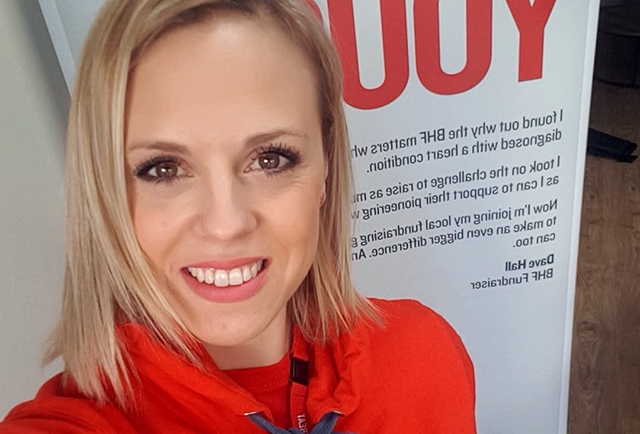 British Heart Foundation Fundraising Manager Natalie Bunyan