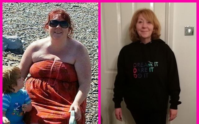 Failsworth-based Lynne Helliwell's 'before and after' pictures