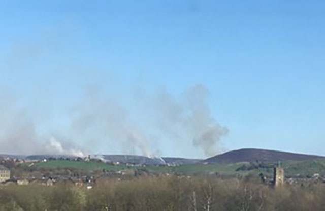 The scene at moorland above Dovestone Reservoir.

Picture courtesy of Rita Taylor