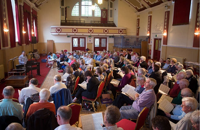 Oldham Choral Society rehearsals take place at Chadderton Town Hall