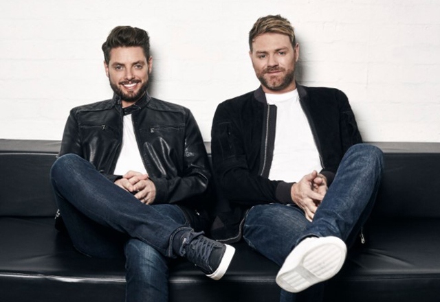 Brian McFadden (right) and Keith Duffy are Boyzlife