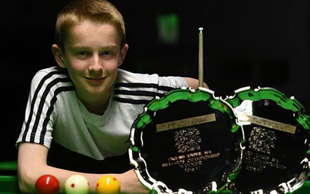 Royton snooker starlet Ryan Davies