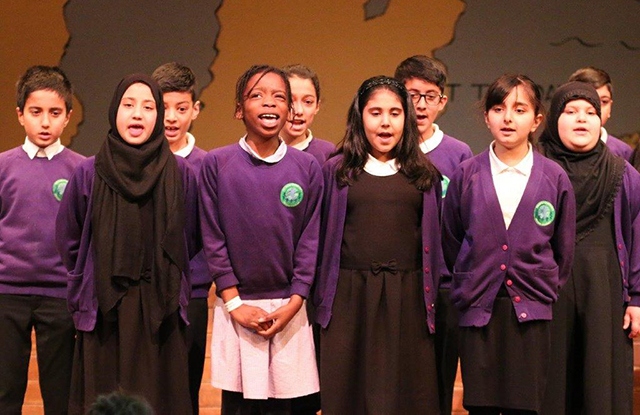 Freehold Year 5s at the Choral Speaking Festival.

Picture by Karen Jakeman