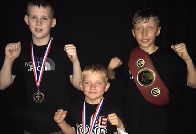 Isaan Gym fighters Tommy Lowe, Connor Shaw and Adam Parry