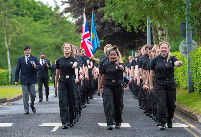 The 'passing out' parade at Hopwood Hall College The 'passing out' parade at Hopwood Hall College