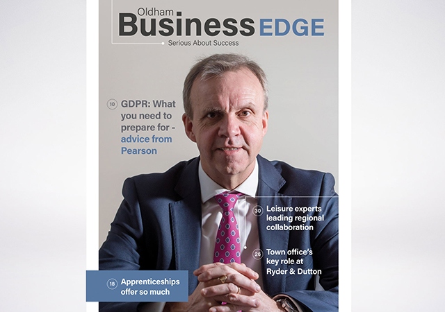 Quarterly digital and glossy magazine Oldham Business Edge is packed with news and in-depth features