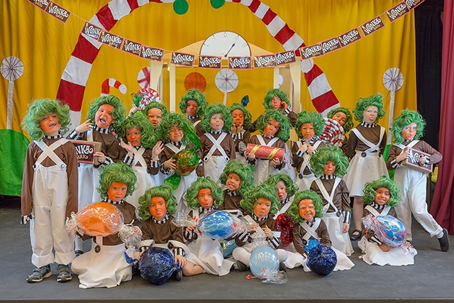 The children at Wild Things Drama's recent production of Charlie and the Chocolate Factory