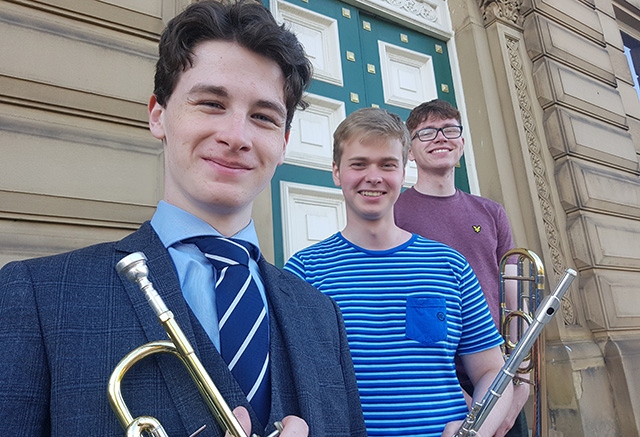 James Kelly, Matthew Jones and Patrick Cooke are pictured