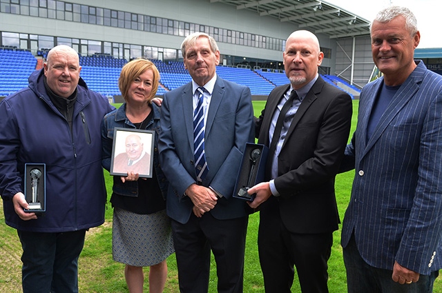 Pictured (from left to right): Alan, Karen, Roy, AJ and Frankie Bunn