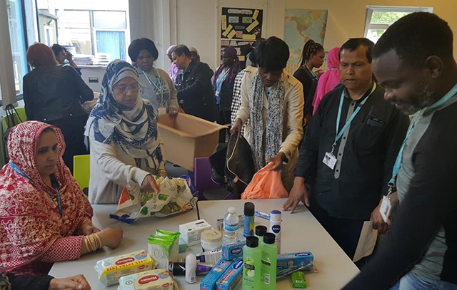 Students at Oldham College got stuck in to help the charity Care 4 Calais Students at Oldham College got stuck in to help the charity Care 4 Calais
