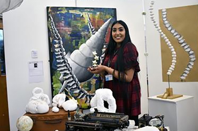 Fatima Din won the Best Overall Achievement prize Fatima Din won the Best Overall Achievement prize