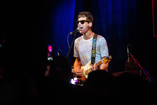 Twisted Wheel front-man Jonny Brown in full flow at the Band on the Wall.