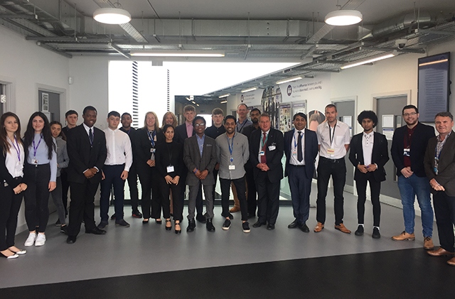 The judges and students at Oldham College