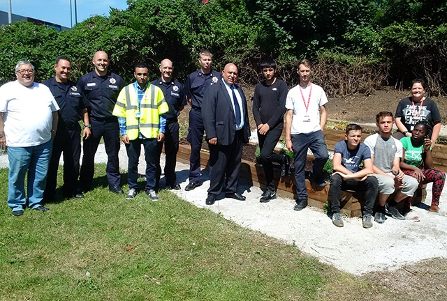 The new Mayor of Oldham, Cllr Javid Iqbal, reopened the gardens at the Impact Community Church