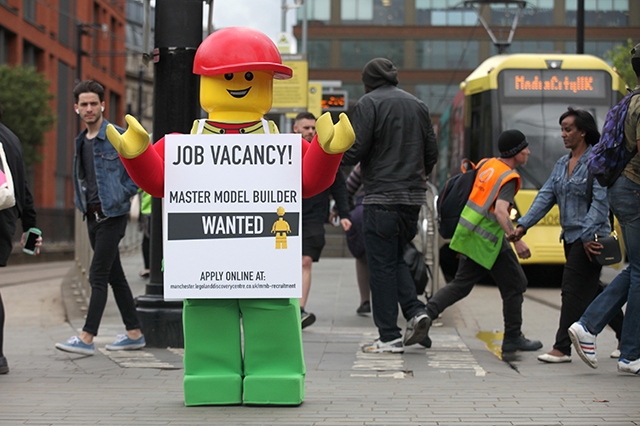 The Legoland Discovery Centre Manchester is seeking a Master Model Builder 