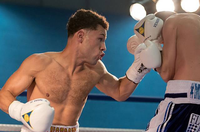 Joe Eko (left) in boxing action against Kristian Laight in Oldham Joe Eko (left) in boxing action against Kristian Laight in Oldham