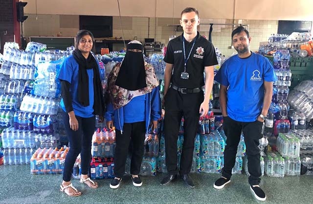 Volunteers from the Oldham Alkhair Foundation at a Saddleworth Moor site