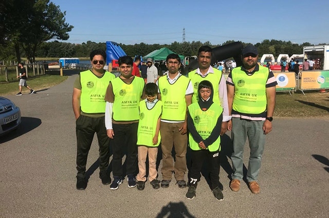 Members of Ahmadiyya Muslim Youth Oldham in Sheffield