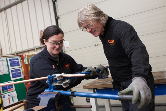 Cadent apprentice Rachel Green in training at Hollinwood